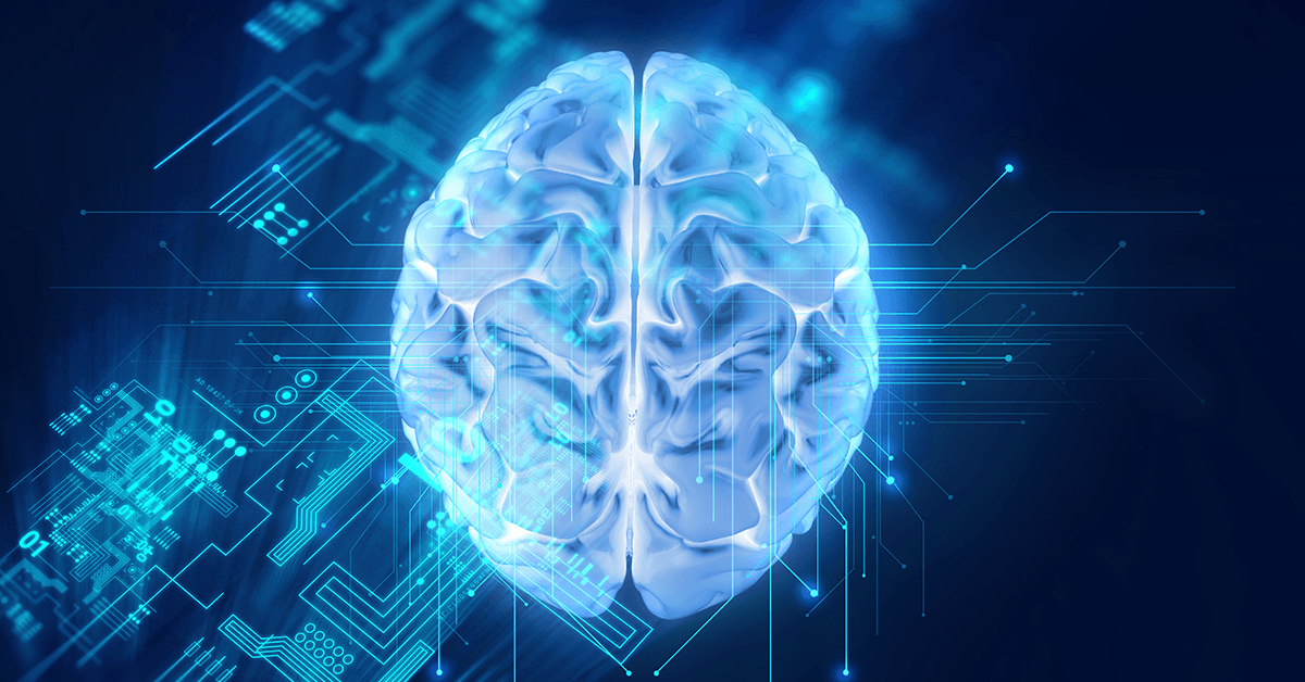 Графическое представление искусственного интеллекта с нейронными связями